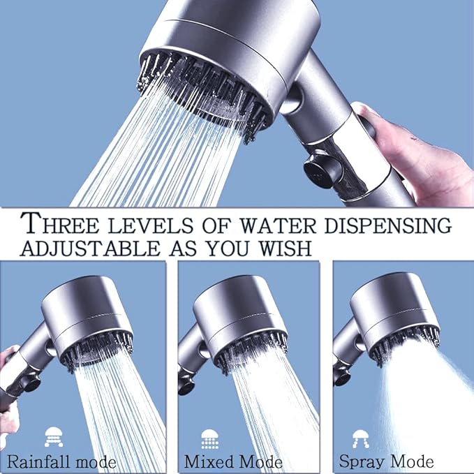 CABEZAL DE DUCHA 4 EN 1 C/FLEXIBLE